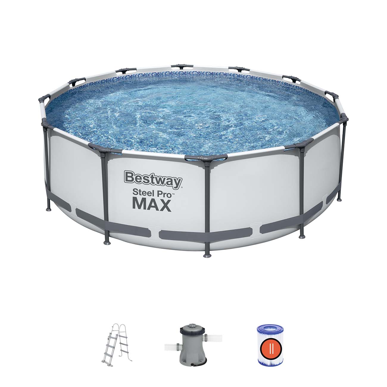 Conjunto de Piscina Desmontable Steel Pro MAX Bestway 3,66 m x 1,00 m