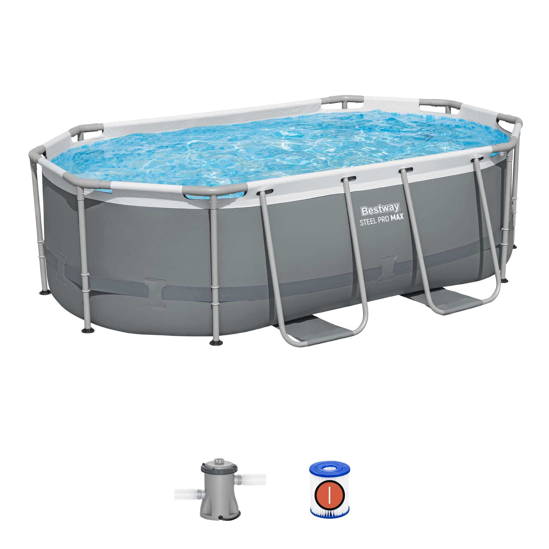 Piscina desmontable ovalada Steel Pro MAX 3,05m x 2,00m x 84cm