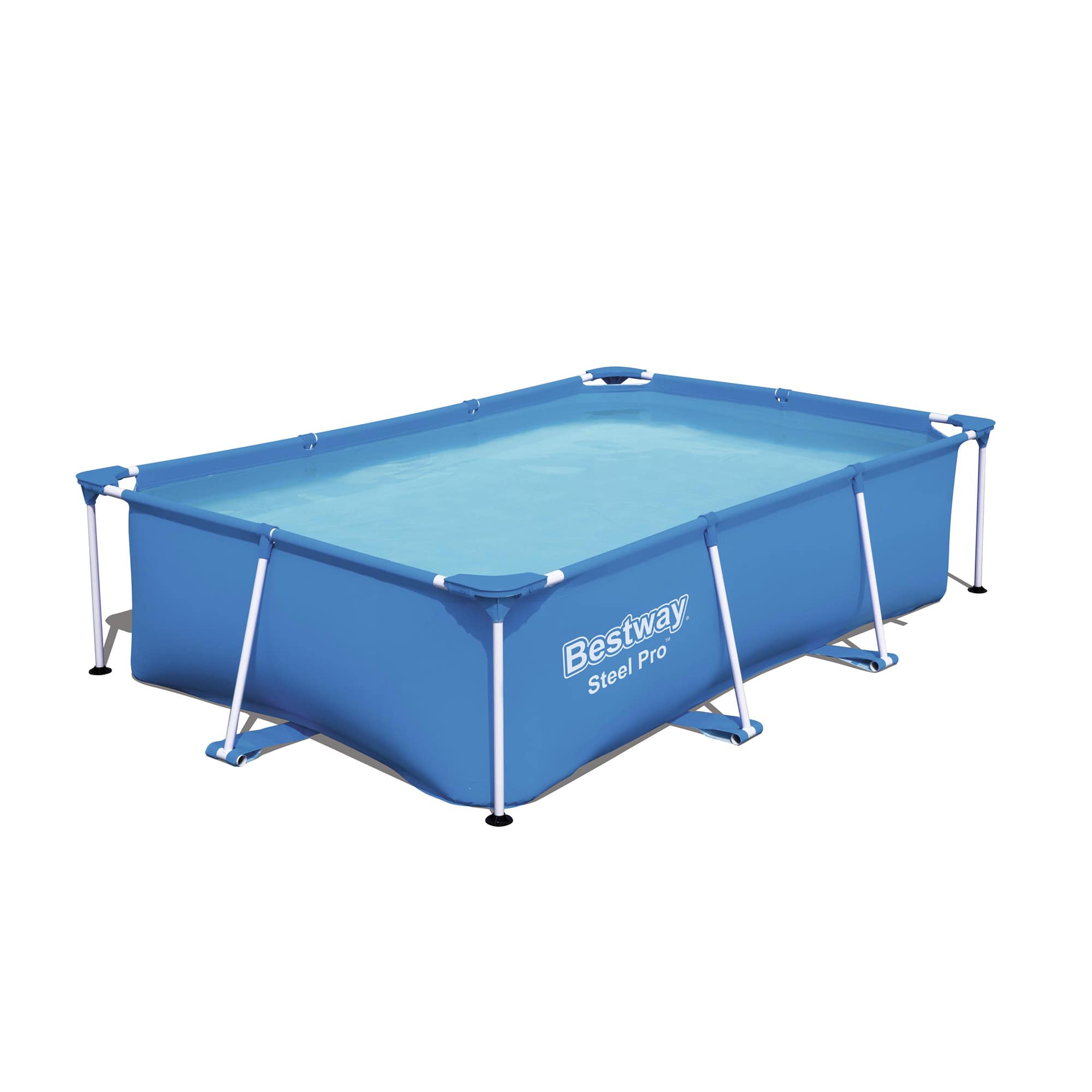 Piscina elevada Steel Pro de Bestway de 2.59 m x 1.70 m x 61 cm.