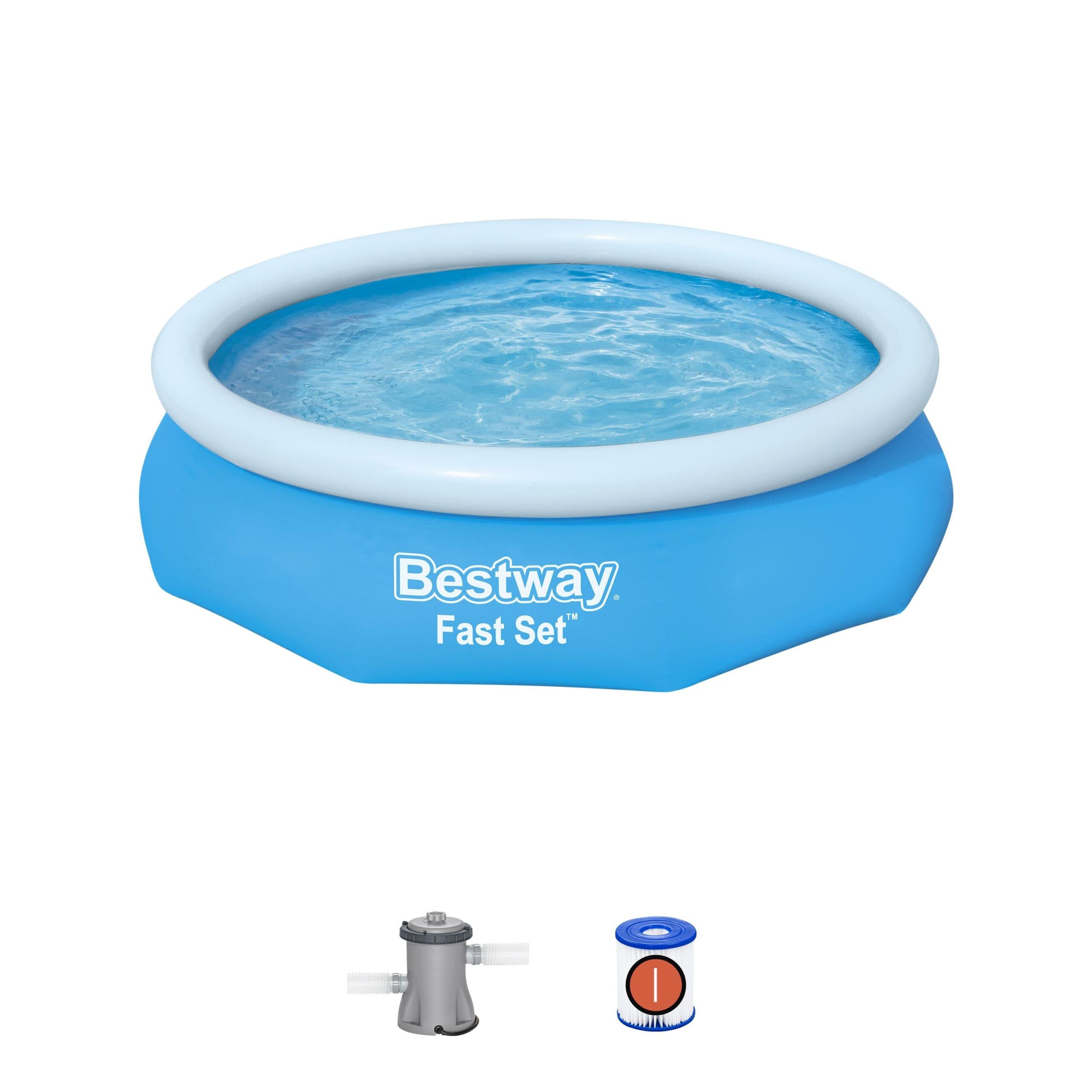 Piscina Desmontable Autoportante Bestway Fast Set 305×76 cm con depuradora de cartucho de 1.249 litros/h
