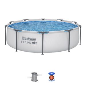 Conjunto de piscina sobre superficie Steel Pro MAX de Bestway de 3.66 m x 76 cm